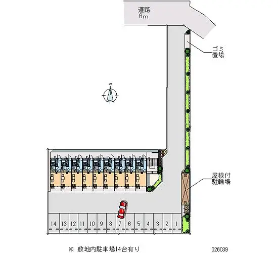 ★手数料０円★厚木市妻田北１丁目　月極駐車場（LP）